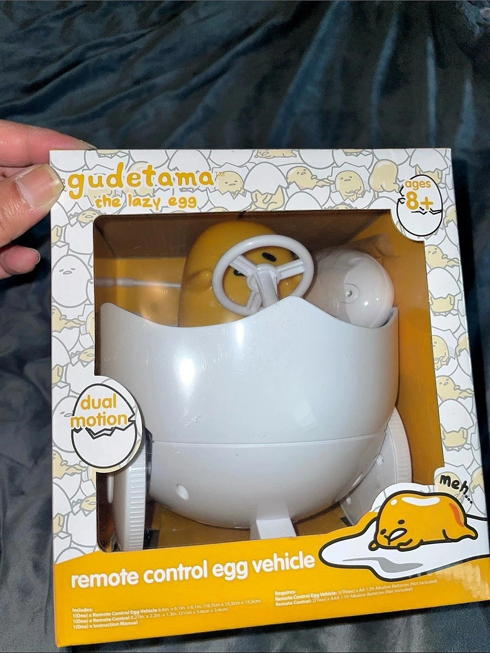 gudetama The Lazy Egg Remote Control Egg Vehicle Remote Control Egg Vehicle NWT